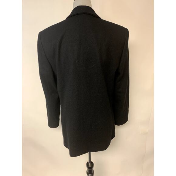 Blazer Womens Black Vintage Boutique Stones Stars 80s Classic Timeless Festive - Picture 3 of 9